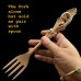 SPN-07: Spoon-Fork Love Spoon Romantic Gift Pair